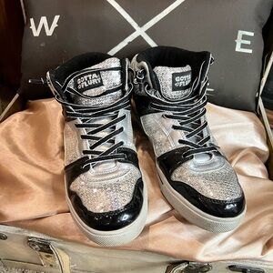 Gotta Flurt sequins hightop sneakers